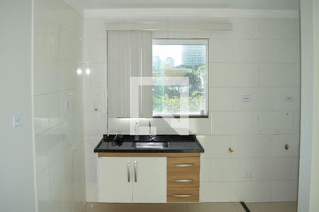 Sala/Cozinha de apartamento para alugar com 1 quarto, 33m² em Vila Guilhermina, São Paulo