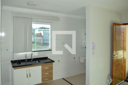 Sala/Cozinha de apartamento para alugar com 1 quarto, 33m² em Vila Guilhermina, São Paulo