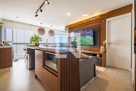 Sala/Cozinha de apartamento para alugar com 1 quarto, 50m² em Vila Anglo Brasileira, São Paulo