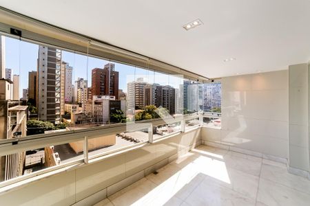 Varanda da Sala de apartamento para alugar com 4 quartos, 160m² em Lourdes, Belo Horizonte