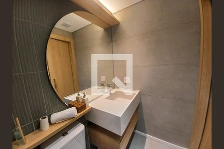 Banheiro de kitnet/studio para alugar com 1 quarto, 24m² em Consolação, São Paulo
