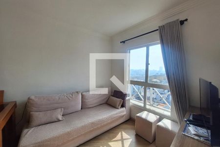 Sala  de apartamento à venda com 2 quartos, 50m² em Vila Lutécia, Santo André