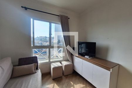 Sala  de apartamento à venda com 2 quartos, 50m² em Vila Lutécia, Santo André