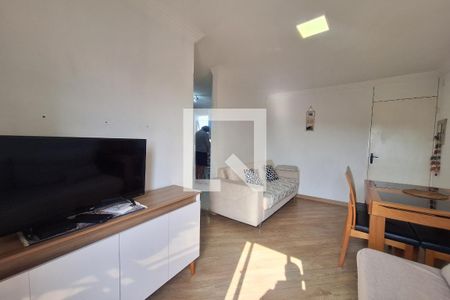 Sala  de apartamento à venda com 2 quartos, 50m² em Vila Lutécia, Santo André