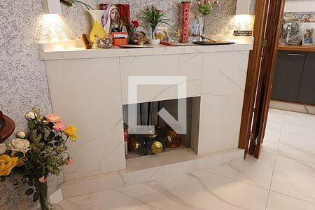 Sala de Jantar - Lareira de casa para alugar com 5 quartos, 262m² em São Geraldo, Porto Alegre
