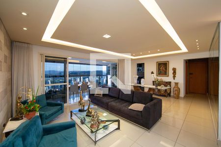 Sala de apartamento à venda com 4 quartos, 166m² em Vila da Serra, Nova Lima