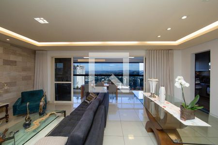 Sala de apartamento à venda com 4 quartos, 166m² em Vila da Serra, Nova Lima
