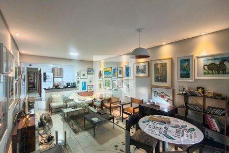 Sala de casa de condomínio para alugar com 2 quartos, 74m² em Maracanã, Praia Grande