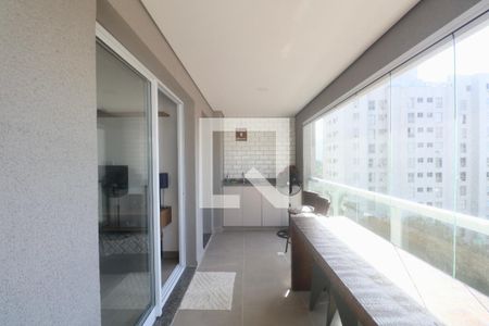 Varanda de apartamento para alugar com 1 quarto, 56m² em Balneario Cidade Atlantica, Guarujá