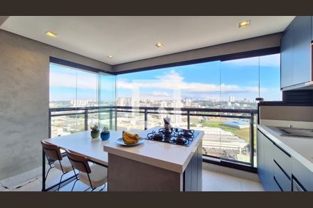 Varanda da Sala/Cozinha de apartamento para alugar com 1 quarto, 62m² em Vila Leopoldina, São Paulo