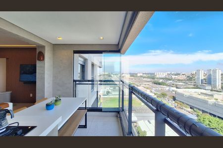 Varanda da Sala/Cozinha de apartamento para alugar com 1 quarto, 62m² em Vila Leopoldina, São Paulo