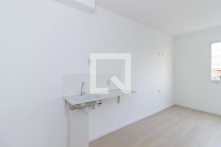 Cozinha de apartamento à venda com 1 quarto, 18m² em Vila Mangalot, São Paulo