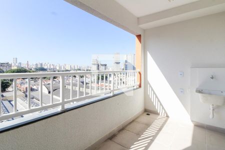 Varanda e Área de Serviço de apartamento para alugar com 1 quarto, 39m² em Mooca, São Paulo