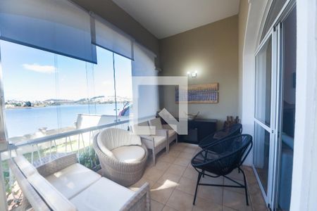 Varanda da Sala de casa de condomínio à venda com 3 quartos, 173m² em Alphaville Nova Lima, Nova Lima