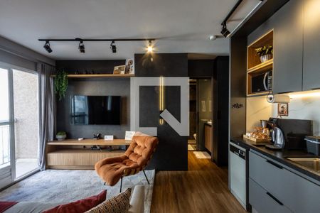 Sala de apartamento para alugar com 1 quarto, 37m² em Lapa de Baixo, São Paulo