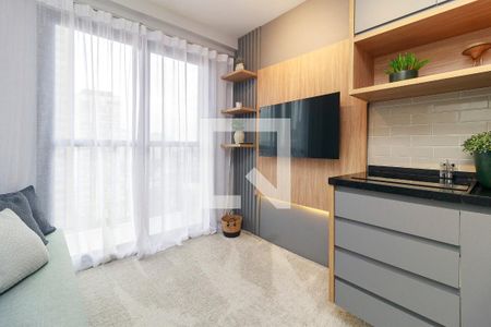 Sala de apartamento para alugar com 1 quarto, 27m² em Campo Belo, São Paulo