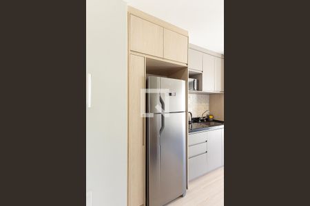 Cozinha de kitnet/studio à venda com 1 quarto, 21m² em Indianópolis, São Paulo