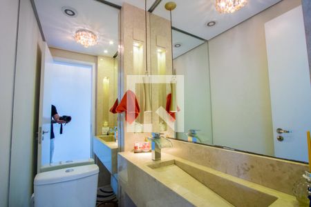 Lavabo de apartamento para alugar com 3 quartos, 107m² em Vila Homero Thon, Santo André