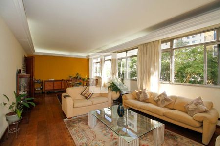 Sala de Estar e Jantar de apartamento para alugar com 3 quartos, 200m² em Jardim Paulista, São Paulo
