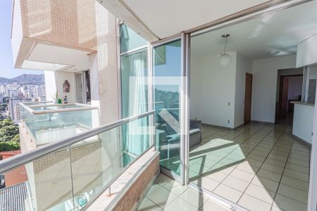 Varanda da Sala de apartamento para alugar com 1 quarto, 50m² em São Pedro, Belo Horizonte