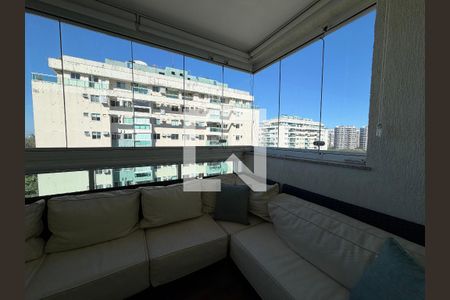 Sala - Varanda de apartamento para alugar com 1 quarto, 65m² em Recreio dos Bandeirantes, Rio de Janeiro