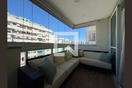Sala - Varanda de apartamento para alugar com 1 quarto, 65m² em Recreio dos Bandeirantes, Rio de Janeiro
