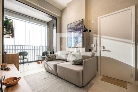 Sala/Cozinha de apartamento à venda com 1 quarto, 60m² em Pinheiros, São Paulo