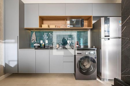 Sala/Cozinha de apartamento à venda com 1 quarto, 60m² em Pinheiros, São Paulo