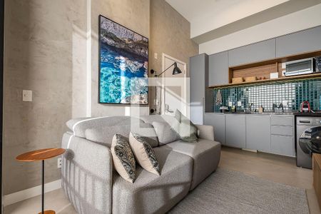 Sala/Cozinha de apartamento à venda com 1 quarto, 60m² em Pinheiros, São Paulo
