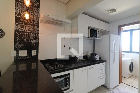 Cozinha de apartamento para alugar com 1 quarto, 42m² em Jardim Palma Travassos, Ribeirão Preto