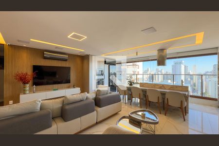 Sala e Cozinha de apartamento para alugar com 2 quartos, 110m² em Campo Belo, São Paulo