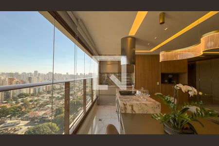 Sala e Cozinha de apartamento para alugar com 2 quartos, 110m² em Campo Belo, São Paulo