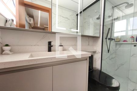 Banheiro Suíte de apartamento para alugar com 2 quartos, 54m² em Residencial Villa Garden, Campinas