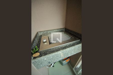 Churrasqueira da Varanda da Sala de apartamento à venda com 2 quartos, 57m² em Jardim Valdibia, São Bernardo do Campo