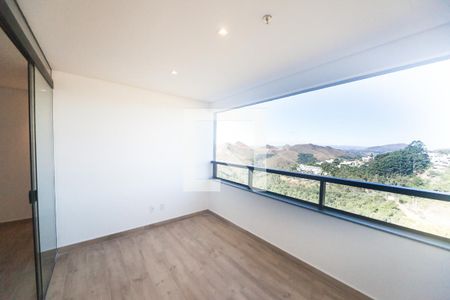 Varanda da Sala de kitnet/studio para alugar com 1 quarto, 41m² em Vale do Sereno, Nova Lima