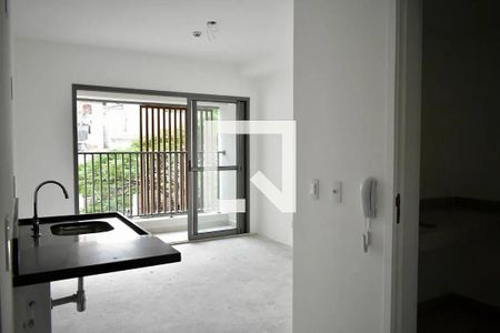 Cozinha de apartamento à venda com 1 quarto, 27m² em Vila Clementino, São Paulo