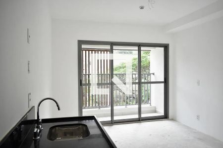 Cozinha de apartamento à venda com 1 quarto, 27m² em Vila Clementino, São Paulo