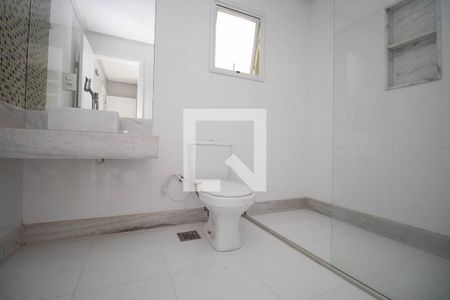Banheiro da Suíte 1 de casa de condomínio para alugar com 4 quartos, 485m² em Condomínio Quintas do Sol, Brasília