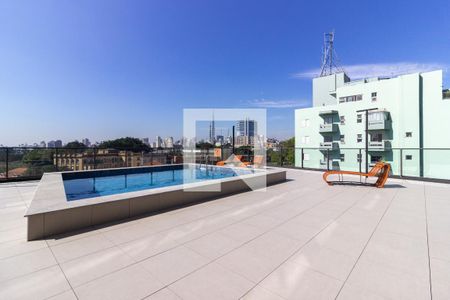 Área comum - Piscina de kitnet/studio para alugar com 1 quarto, 26m² em Pinheiros, São Paulo