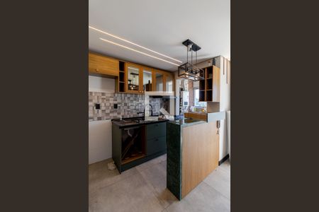 Sala e Cozinha  de apartamento para alugar com 2 quartos, 43m² em Jardim Maringa, São Paulo