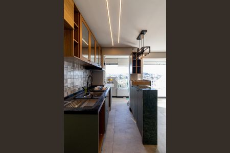 Sala e Cozinha  de apartamento para alugar com 2 quartos, 43m² em Jardim Maringa, São Paulo