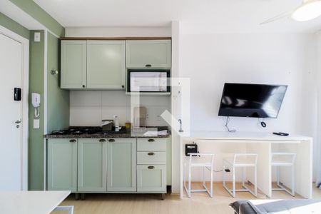 Sala/Cozinha de apartamento à venda com 1 quarto, 28m² em Mooca, São Paulo