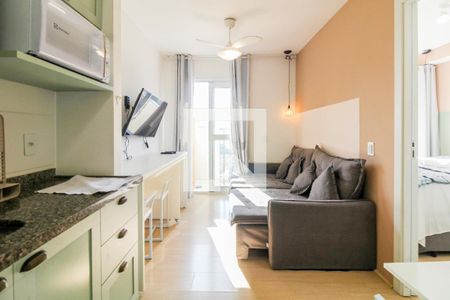 Sala/Cozinha de apartamento à venda com 1 quarto, 28m² em Mooca, São Paulo
