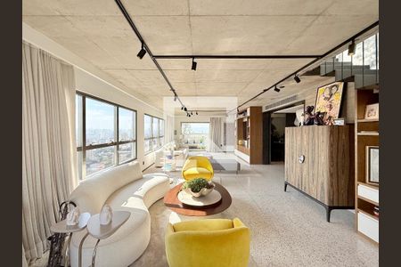 Sala  de apartamento à venda com 4 quartos, 256m² em Campo Belo, São Paulo