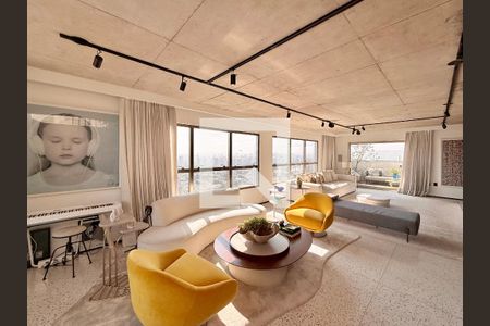 Sala  de apartamento à venda com 4 quartos, 256m² em Campo Belo, São Paulo