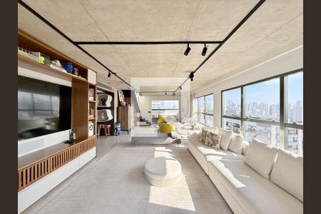 Sala  de apartamento à venda com 4 quartos, 256m² em Campo Belo, São Paulo