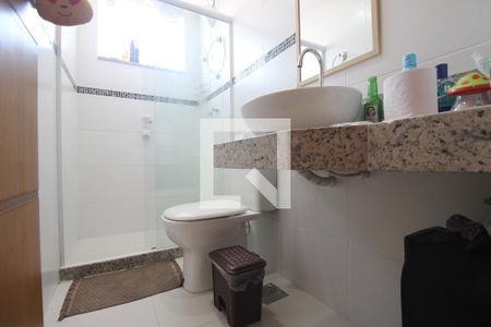 Banheiro da suíte 1 de casa de condomínio à venda com 3 quartos, 129m² em Tanque, Rio de Janeiro