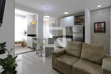 Sala de apartamento para alugar com 1 quarto, 42m² em Loteamento Mogilar, Mogi das Cruzes