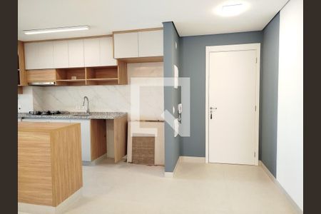 Sala com cozinha americana de apartamento para alugar com 2 quartos, 76m² em Vila Zilda, São Paulo