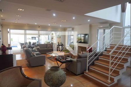 Sala de Estar de casa de condomínio à venda com 4 quartos, 401m² em Residencial Dez (alphaville), Santana de Parnaíba